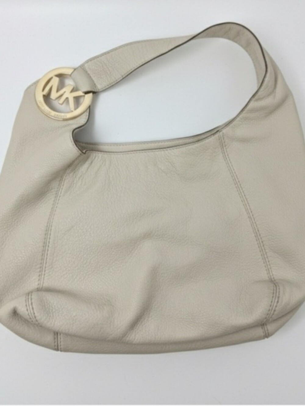 Michael Kors Cream & Gold Hobo Shoulder Bag